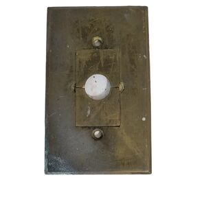 Vintage switch plate cover brass